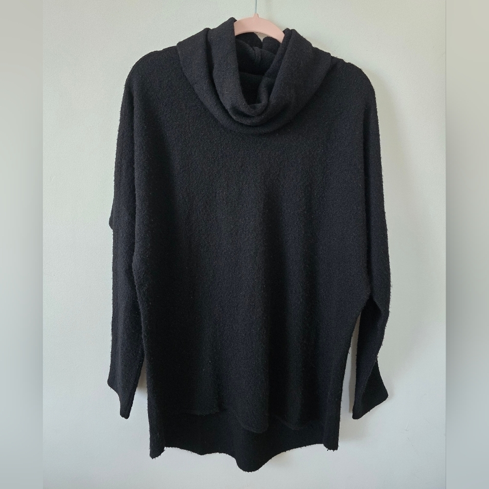Vince Cowl Neck Sweater Black Sz Small